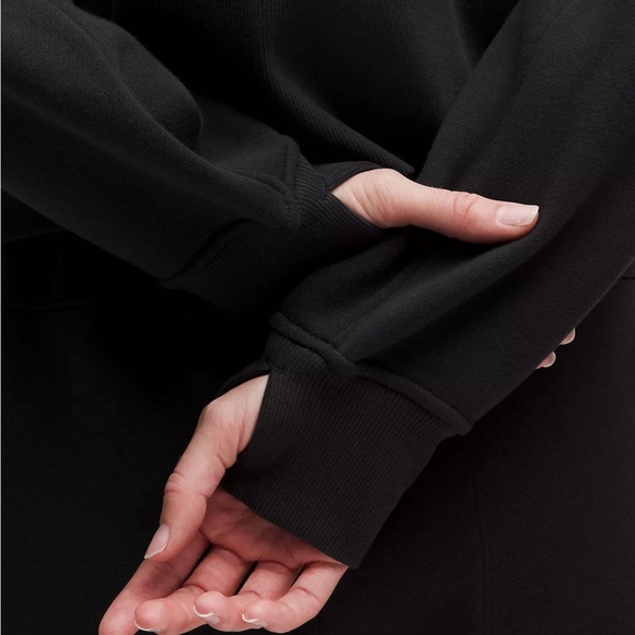 NWT ▪️ Lululemon Scuba Oversized Pullover Wordmark XL/XXL Black - Picture 4 of 6